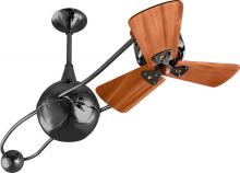 Matthews Fan Company B2K-BKN-WD - Brisa 360° counterweight rotational ceiling fan in Black Nickel finish with solid sustainable mah