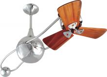 Matthews Fan Company B2K-CR-WD-Damp - Brisa 360° counterweight rotational ceiling fan in Polished Chrome finish with solid sustainable