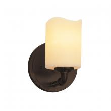 Justice Design Group CNDL-8461-14-CREM-DBRZ - Bronx 1-Light Wall Sconce