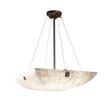 Justice Design Group CLD-9662-35-DBRZ-F4 - 24" Pendant Bowl w/ Large Square w/ Point Finials