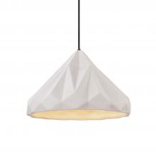 Justice Design Group CER-6450-BIS-DBRZ-WTCD - Geometric 1-Light Pendant