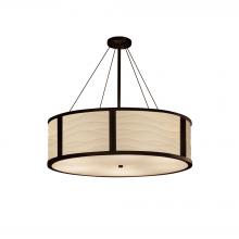 Justice Design Group PNA-9547-WAVE-DBRZ - Tribeca 48" Drum Pendant