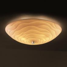 Justice Design Group PNA-9672-35-WAVE-CROM - 24" Semi-Flush Bowl w/ GU24-LED Lamping