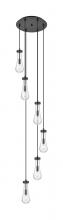 Innovations Lighting 116-451-1P-BK-G451-4CL - Owego - 6 Light - 16 inch - Matte Black - Multi Pendant