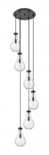 Innovations Lighting 116-451-1P-BK-G451-7CL - Owego - 6 Light - 16 inch - Matte Black - Multi Pendant