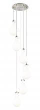 Innovations Lighting 116-451-1P-SN-G451-7GWH - Owego - 6 Light - 16 inch - Brushed Satin Nickel - Multi Pendant