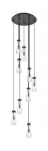 Innovations Lighting 119-451-1P-BK-G451-4CL - Owego - 9 Light - 19 inch - Matte Black - Multi Pendant