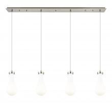 Innovations Lighting 124-451-1P-SN-G451-5GWH - Owego - 4 Light - 49 inch - Brushed Satin Nickel - Linear Pendant