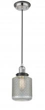 Innovations Lighting 201CBP-PNBK-G262 - Stanton - 1 Light - 6 inch - Polished Nickel - Cord hung - Mini Pendant