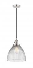 Innovations Lighting 201CSW-PN-G222 - Seneca Falls - 1 Light - 10 inch - Polished Nickel - Cord hung - Mini Pendant