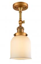 Innovations Lighting 201F-BB-G51 - Bell - 1 Light - 5 inch - Brushed Brass - Semi-Flush Mount