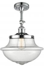 Innovations Lighting 201F-PC-G544 - Oxford - 1 Light - 12 inch - Polished Chrome - Semi-Flush Mount