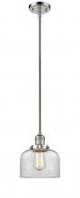 Innovations Lighting 201S-PN-G72 - Bell - 1 Light - 8 inch - Polished Nickel - Stem Hung - Mini Pendant