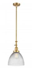 Innovations Lighting 206-SG-G222 - Seneca Falls - 1 Light - 10 inch - Satin Gold - Stem Hung - Mini Pendant