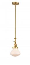 Innovations Lighting 206-SG-G321 - Olean - 1 Light - 7 inch - Satin Gold - Stem Hung - Mini Pendant