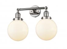 Innovations Lighting 208-PN-G201-8 - Beacon - 2 Light - 19 inch - Polished Nickel - Bath Vanity Light