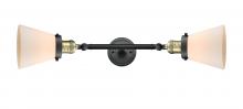 Innovations Lighting 208L-BAB-G61 - Cone - 2 Light - 6 inch - Black Antique Brass - Bath Vanity Light