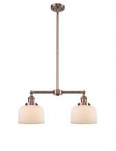 Innovations Lighting 209-AC-G71 - Bell - 2 Light - 21 inch - Antique Copper - Stem Hung - Island Light