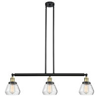 Innovations Lighting 213-BAB-G172 - Fulton - 3 Light - 39 inch - Black Antique Brass - Stem Hung - Island Light