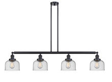 Innovations Lighting 214-BK-G74-LED - Bell - 4 Light - 53 inch - Matte Black - Stem Hung - Island Light