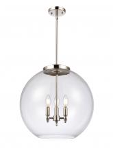 Innovations Lighting 221-3S-PN-G122-18 - Athens - 3 Light - 18 inch - Polished Nickel - Cord hung - Pendant