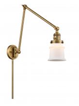 Innovations Lighting 238-BB-G181S - Canton - 1 Light - 8 inch - Brushed Brass - Swing Arm