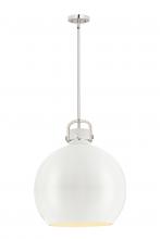 Innovations Lighting 410-1SL-PN-M410-18W - Newton Sphere - 1 Light - 18 inch - Polished Nickel - Pendant