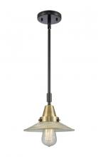 Innovations Lighting 447-1S-BAB-G2 - Halophane - 1 Light - 9 inch - Black Antique Brass - Mini Pendant