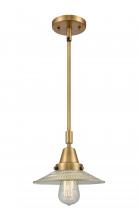 Innovations Lighting 447-1S-BB-G2 - Halophane - 1 Light - 9 inch - Brushed Brass - Mini Pendant