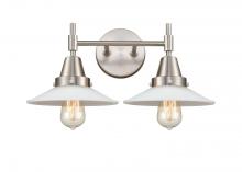 Innovations Lighting 447-2W-SN-G1 - Halophane - 2 Light - 18 inch - Satin Nickel - Bath Vanity Light