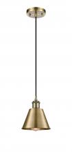 Innovations Lighting 516-1P-AB-M8 - Smithfield - 1 Light - 7 inch - Antique Brass - Cord hung - Mini Pendant