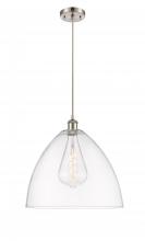 Innovations Lighting 516-1P-SN-GBD-162 - Bristol - 1 Light - 16 inch - Brushed Satin Nickel - Cord hung - Pendant