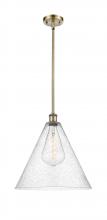 Innovations Lighting 516-1S-AB-GBC-164 - Berkshire - 1 Light - 16 inch - Antique Brass - Pendant