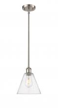 Innovations Lighting 516-1S-SN-GBC-84-LED - Berkshire - 1 Light - 8 inch - Brushed Satin Nickel - Mini Pendant