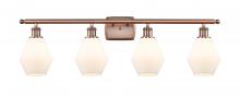 Innovations Lighting 516-4W-AC-G651-6 - Cindyrella - 4 Light - 36 inch - Antique Copper - Bath Vanity Light