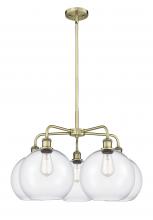 Innovations Lighting 516-5CR-AB-G122-10 - Athens - 5 Light - 28 inch - Antique Brass - Chandelier