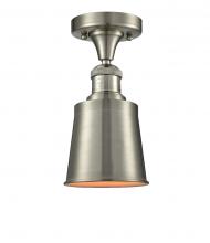 Innovations Lighting 517-1CH-SN-M9-SN - Addison - 1 Light - 5 inch - Brushed Satin Nickel - Semi-Flush Mount