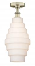 Innovations Lighting 616-1F-AB-G671-8 - Cascade - 1 Light - 8 inch - Antique Brass - Flush Mount