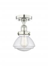 Innovations Lighting 616-1F-PN-G324 - Olean - 1 Light - 7 inch - Polished Nickel - Semi-Flush Mount