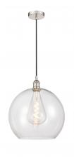 Innovations Lighting 616-1P-PN-G122-14 - Athens - 1 Light - 14 inch - Polished Nickel - Cord hung - Pendant