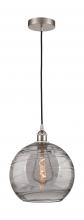 Innovations Lighting 616-1P-SN-G1213-12SM - Athens Deco Swirl - 1 Light - 12 inch - Brushed Satin Nickel - Cord hung - Mini Pendant