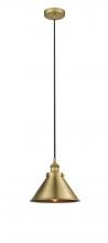 Innovations Lighting 616-1PH-BB-M10-BB - Edison - 1 Light - 10 inch - Brushed Brass - Mini Pendant