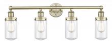 Innovations Lighting 616-4W-AB-G312 - Dover - 4 Light - 32 inch - Antique Brass - Bath Vanity Light