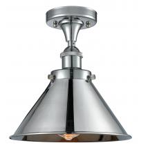 Innovations Lighting 916-1C-PC-M10-PC - Briarcliff - 1 Light - 10 inch - Polished Chrome - Semi-Flush Mount