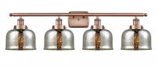 Innovations Lighting 916-4W-AC-G78 - Bell - 4 Light - 38 inch - Antique Copper - Bath Vanity Light