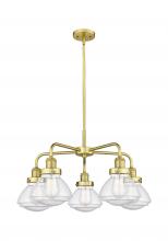 Innovations Lighting 916-5CR-SG-G324 - Olean - 5 Light - 25 inch - Satin Gold - Chandelier