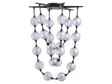 Golden 9013-28 BLK - Perla - 28" Chandelier