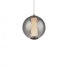 Modern Forms US Online PD-32507-40-SM/BN - Swirly Mini Pendant Light