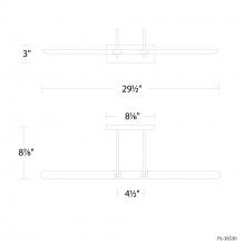 Modern Forms US Online PL-36530-27-BK - Ansel Picture Light