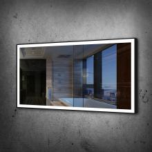 Paris Mirrors CHICX60326000-BLK - Chic Black Framed Rectangle Mirror (Frontlit)